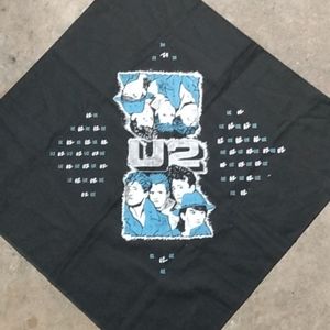Extremely Rare Vintage U2 Bandana 80s